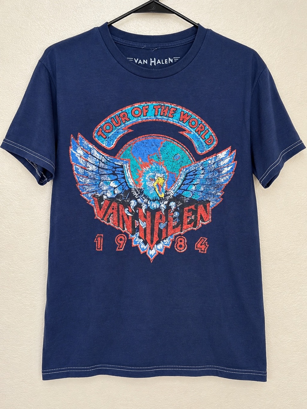 Van Halen Women's Navy Tour Graphic Tee
